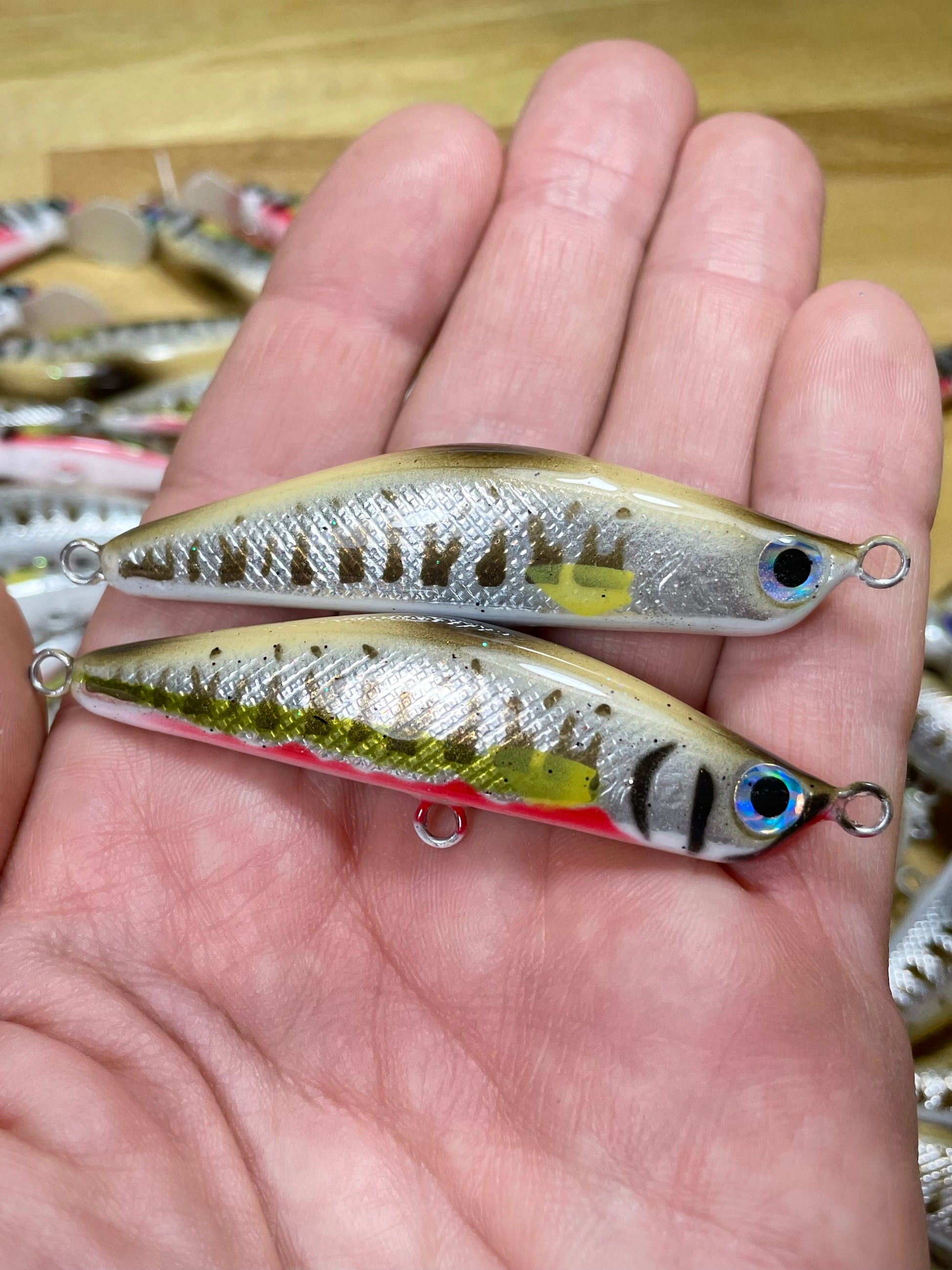 DEZ 4 PCS spinning esche artificiali mare per la pesca spigola seppie DEZ 4 PCS spinning esche artificiali mare per la pesca spigola seppie